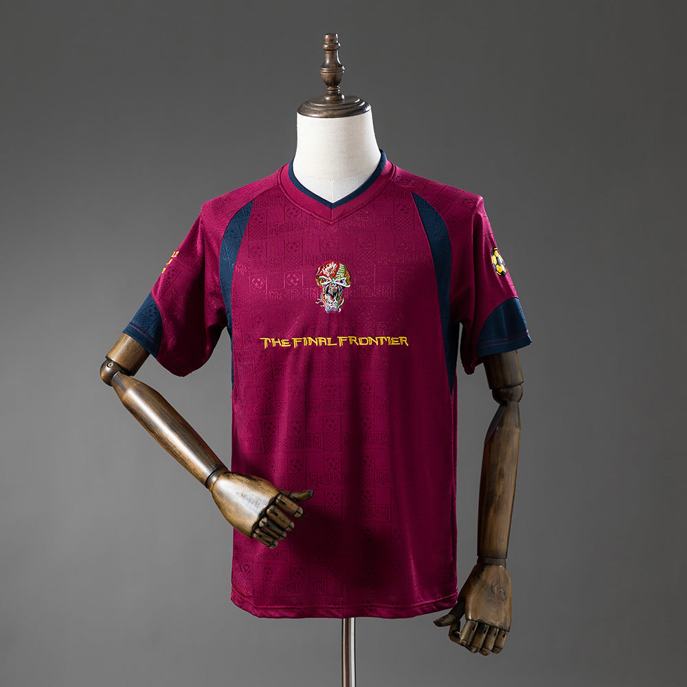 CAMISETA WEST HAM UNITED X IRON MAIDEN 2010 RETRO VISITANTE