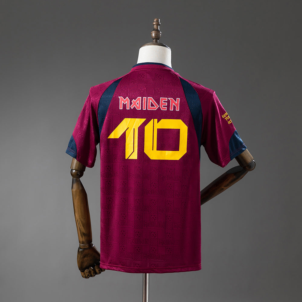 CAMISETA WEST HAM UNITED X IRON MAIDEN 2010 RETRO VISITANTE