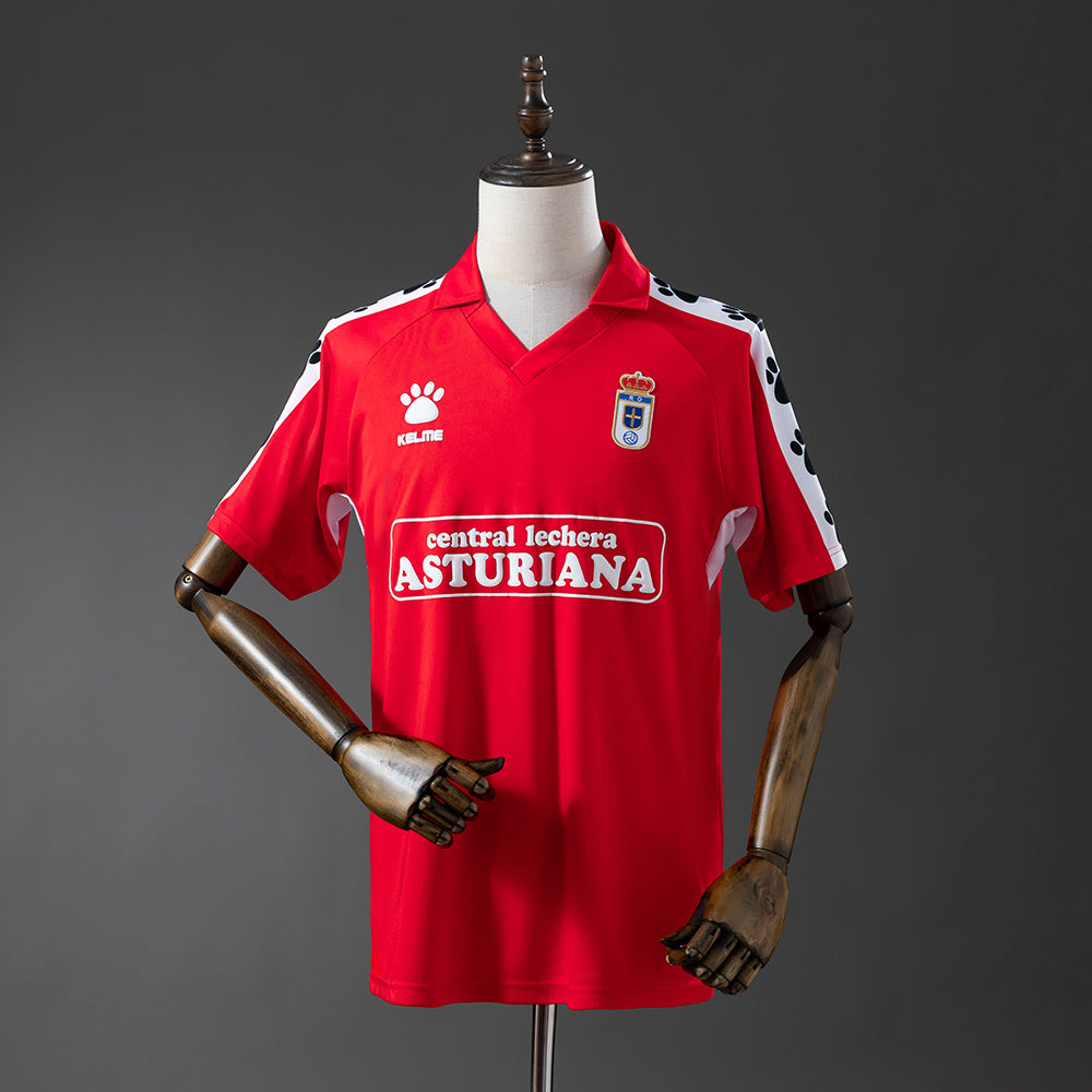 CAMISETA REAL OVIEDO 90/91 RETRO LOCAL ROJA