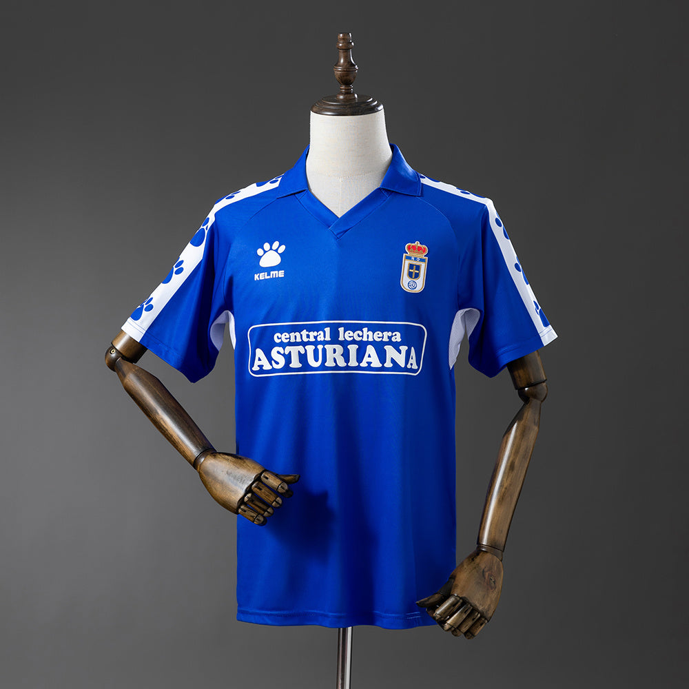 CAMISETA REAL OVIEDO 90/91 RETRO LOCAL AZUL